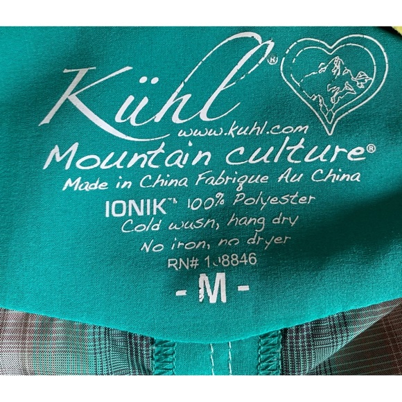 Kuhl Ionik Plaid Button Down Outdoors Shirt - Picture 4 of 4